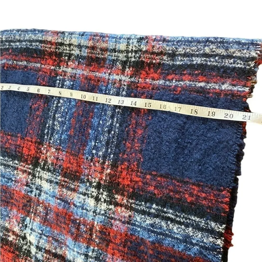 Tartan Plaid Scarf Red/White/Blue Women’s One Size